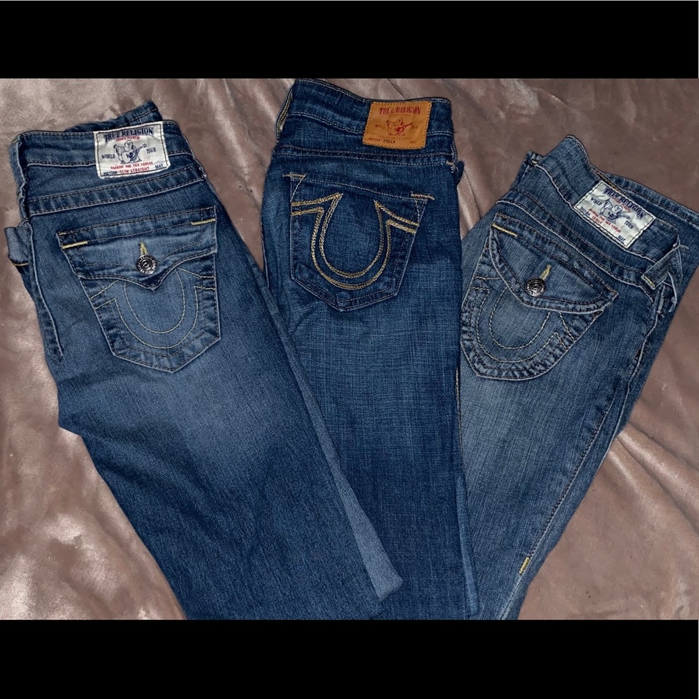 AUTHENTIC WOMENS TRUE RELIGION JEANS bundle